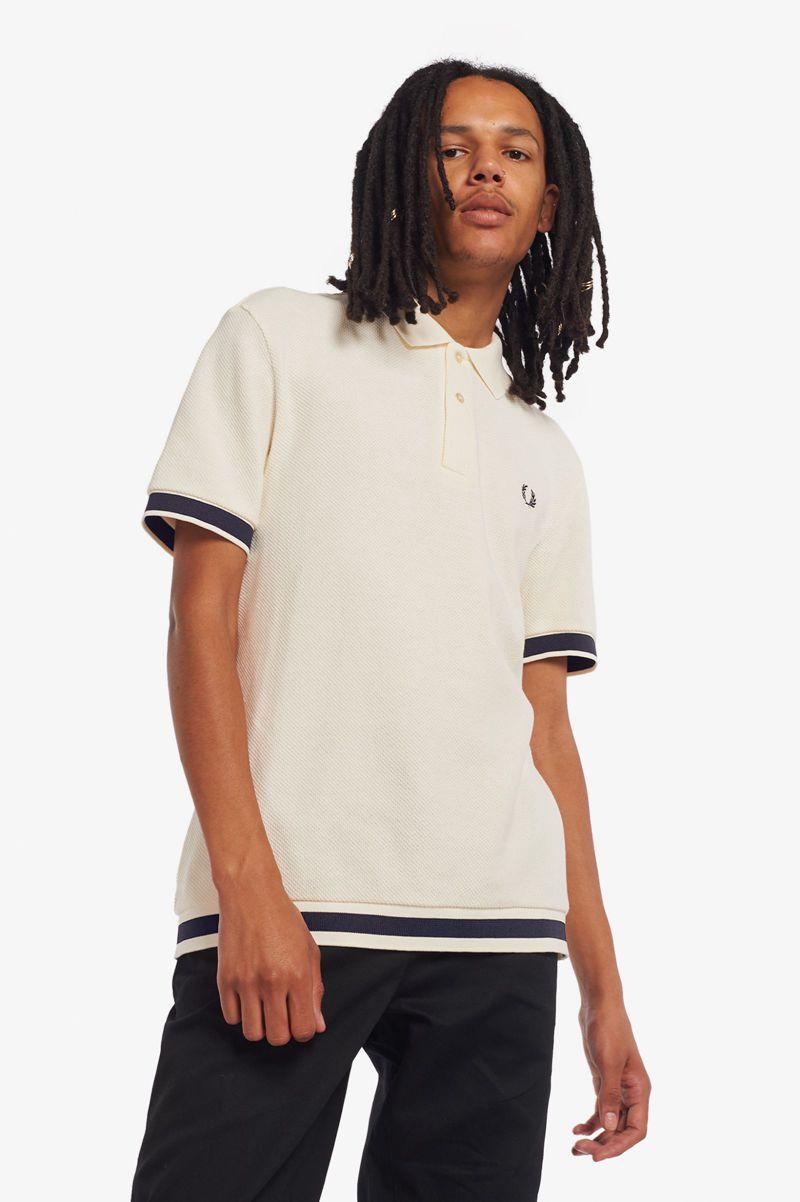 White Fred Perry M3807 Men\'s Polo Shirts | PH 1456HAPK